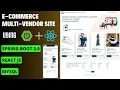 Multi-Vendor Ecommerce Project using Spring Boot React JS MySQL Full Stack E-Commerce Project
