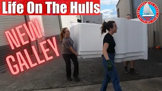 Our new Catamaran Galley – Catamaran Building form scratch Ep 240