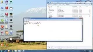 Create PHP echo command
