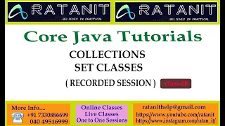 Core Java Tutorials Collections by Mr Ratan class-08