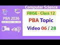 PBA Nested Loops in Python Patterns Counting List with Loops FBISE PBA 2026 Computer