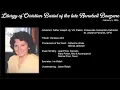 Liturgy of Christian Burial of Annabell Bouzane - February 5 2025 at 2 00pm