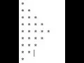 Half Diamond Pyramid in java