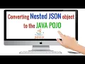 How to convert Nested JSON object to the Java POJO Databinding