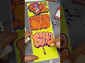 Drawing some bubble letters with friends
