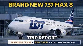 What LOT s NEW 737 MAX 8 Business Class REALLY Looks Like - Trip Report