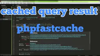 Cache Query Result Database PHP Using PhpFastCache com