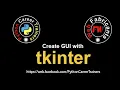Tkinter label button text input
