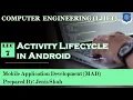 Lec-07 - Activity Lifecycle in Android Mobile Application Development Computer Engineering