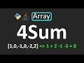 LeetCode - 18 4Sum Array Python Java