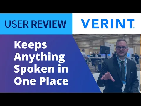 Thumbnail for Cigna Workforce Operations On Why It Counts | Verint Speech Analytics Review