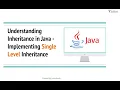 1 Understanding Inheritance in Java Implementing Single-Level Inheritance