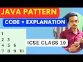 java number patterns pyramid pattern in java icse computer application padhaikrlo