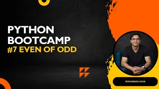 Python Bootcamp - Activity Even and Odd