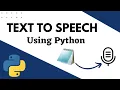 Convert Text To Speech Using Python Python Projects Tutorials