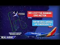 Left Engine Failure after takeoff Southwest Boeing 737 performs emergency landing Real ATC