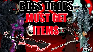 aqw must get boss drops and their items 23 necrotic scythe of doom cybernetic doom blade more