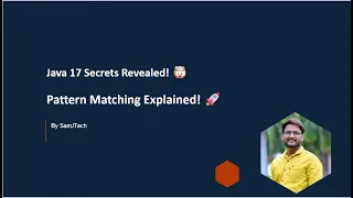 Unlock Java 17 s Power Pattern Matching for instanceof switch Explained SamJTech - Session 2