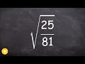 Simplify a square root of a rational number