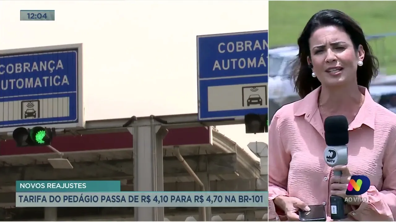 Tarifa do pedágio tem aumento na BR-101