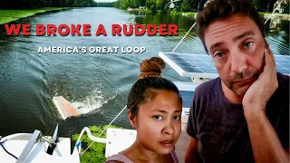 WE BROKE A RUDDER – Great Loop #9 – Sailing Life on Jupiter EP88