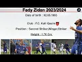 Fady Zidan | Second Striker,Winger,Striker |2023-2024