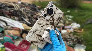 Can It Be Restore? i Found Destroyed Huawei P60 Pro ,AirPods 3 Case and More in the Landfill.