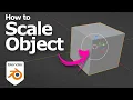How to scale object in Blender