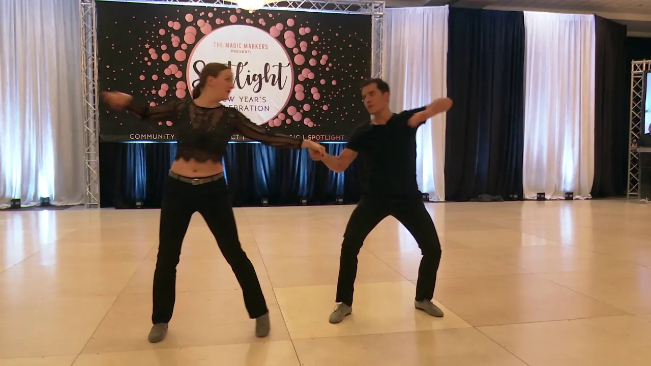 Spotlight New Years 2019 2020 Pro Am Novice Routine Jillian Carroll with Jesse Lopez