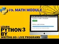 Lecture 9 - Math Module in Python Programming with Priyanshu English