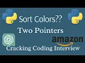 Sort Colors 75 Python3 Two Pointers CtCI