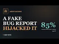 Agentjacking How a Fake Bug Report Hijacks Your AI Coding Agent