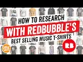 RedBubble Niche Research How to find what sells using the Data on Print on Demand Sites for FREE