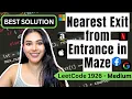Nearest Exit from Entrance in Maze - LeetCode 1926