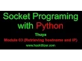 Module 03 Retrieving Hostname and IP Socket Programming with Python