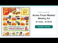 Acme Fresh Market Weekly Ad 26 - 26 Top 10 Deals