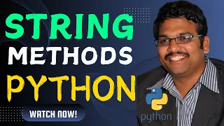 STRING METHODS OPERATIONS BUILT-IN STRING FUNCTIONS - PYTHON PROGRAMMING