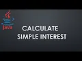 Calculate Simple Interest in Java Program