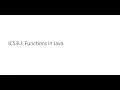 ICS3U Functions in Java