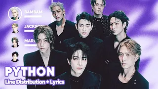 GOT7 - PYTHON Line Distribution Karaoke PATREON REQUESTED