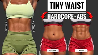 Get A SNATCHED & TINY WAIST | Just 10 Min @Day | Flat Stomach & Abs Workout (No Leg Moves)