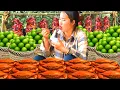 Download Lagu Cosecha limones gigantes para vender y cocina deliciosos cangrejos con una madre soltera