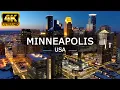 Minneapolis usa 2022 in 4K Ultra - Drone and Time Lapse Inspiring Music Minnesota USA