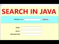 Java search using Mysql Database