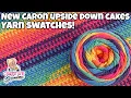New Caron Upside Down Cakes Yarn Swatches Grandma Made A Whole Blanket 5 Colors Stitches