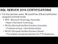 Microsoft SQL Server 2016 Certification 70-764 - Getting Started