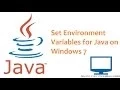 How to set Environment Variables for Java on Windows 7