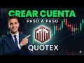 Como CREAR CUENTA en QUOTEX en 2026 Registrarse en Quotex BONO para el Primer Deposito