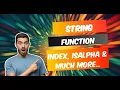 Index IsAlphaNumeric IsAlpha IsAscii String Function in Python