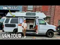 INSANE Classic Ford Econoline Custom Camper Van Build High Roof Mini Split AC